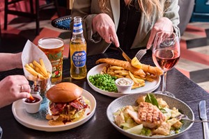 Two Course Meal with Beer for Two at a British Pub or Bar picture